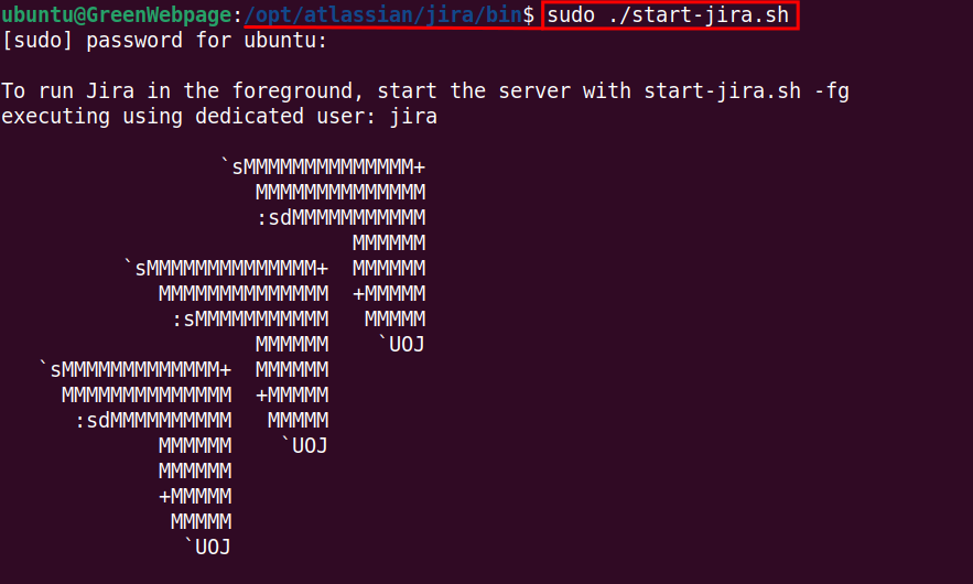   sudo ./start-jira.sh
