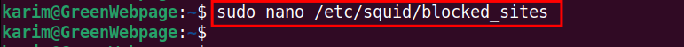   sudo nano /etc/squid/blocked_sites
