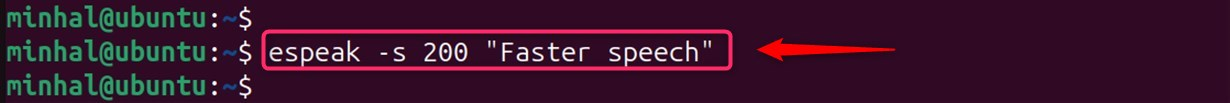 converting text to speech using command line