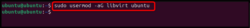 sudo usermod -aG libvirt $USER