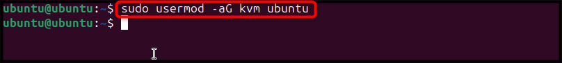 sudo usermod -aG kvm $USER