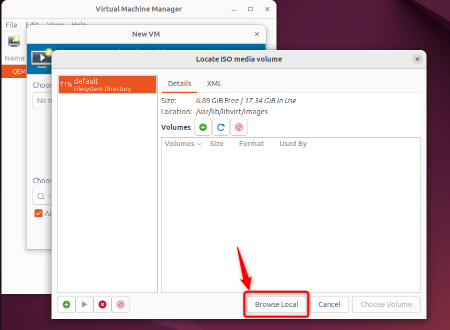 Create a virtual machine on Ubuntu