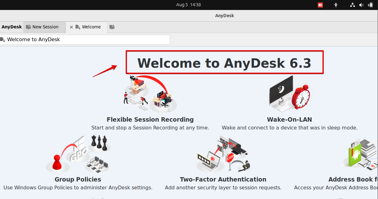 Welcome to AnyDesk message