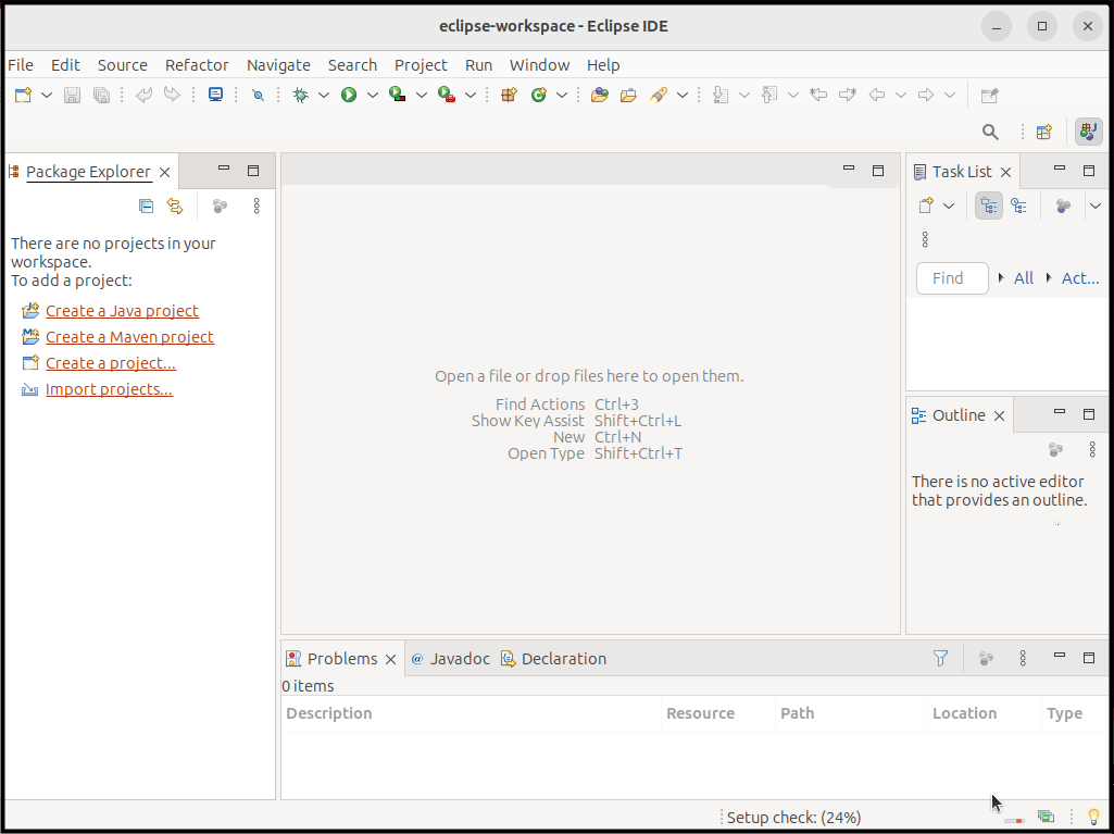 Workspace of Eclipse IDE