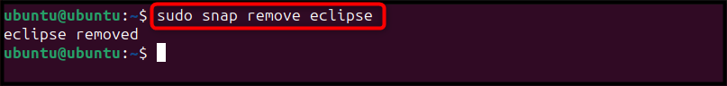 sudo snap remove eclipse