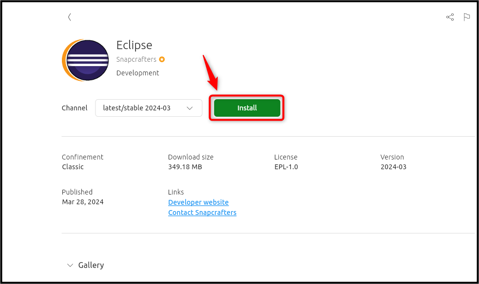 Install Eclipse IDE