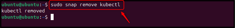 sudo snap remove kubectl