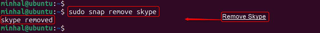 sudo snap remove skype