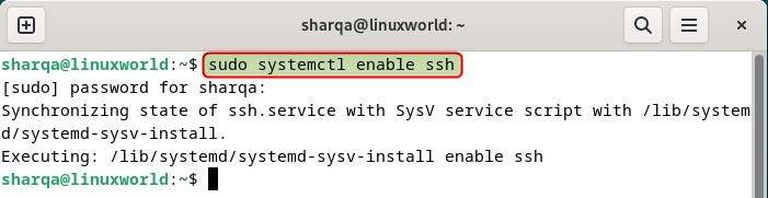 enabling SSH on Debian 12