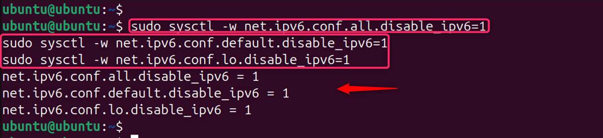 Disabling IPv6 for interfaces