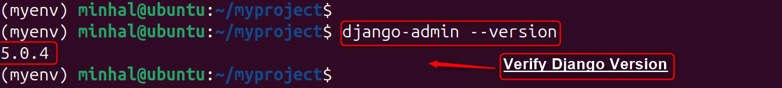 django-admin --version