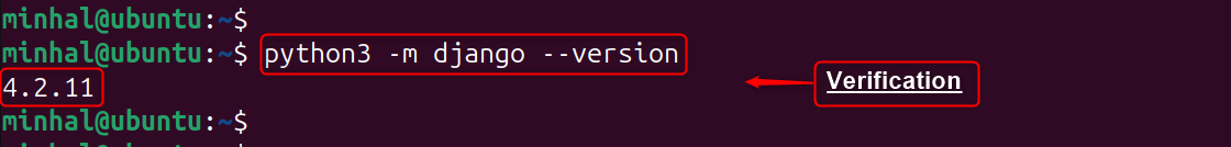 python3 -m django --version
