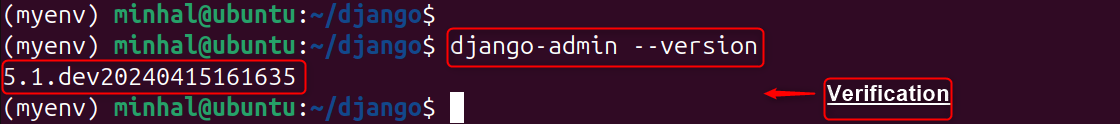 django-admin --version