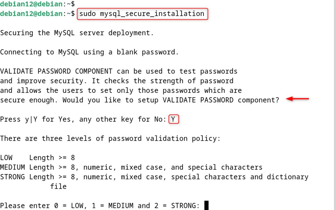 sudo mysql_secure_installation
