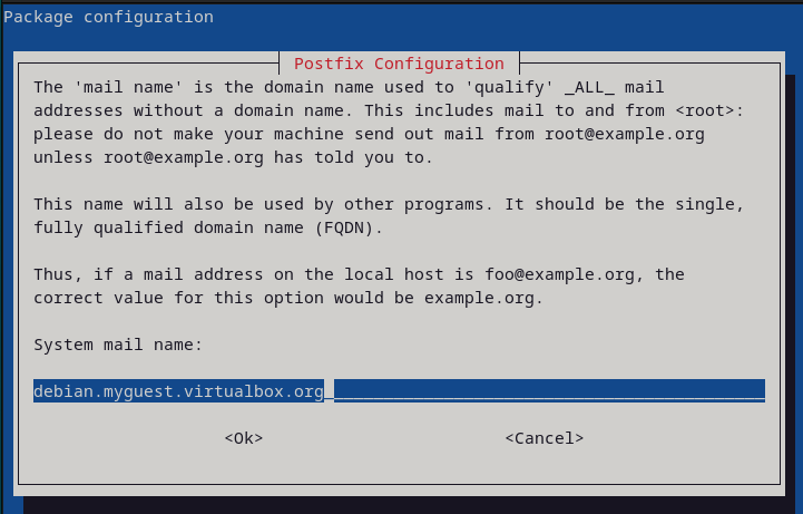 Postfix Configuration