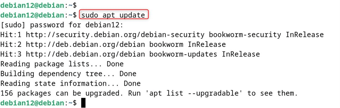 sudo apt update