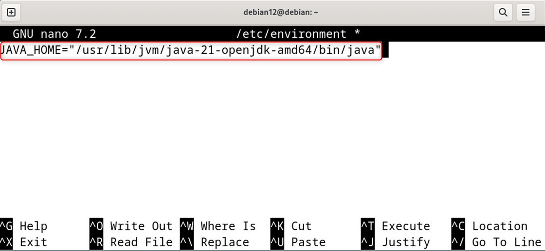 JAVA_HOME="/usr/lib/jvm/java-21-openjdk-amd64/bin/java"