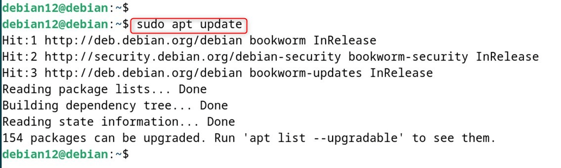 sudo apt update