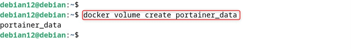 docker volume create portainer_data