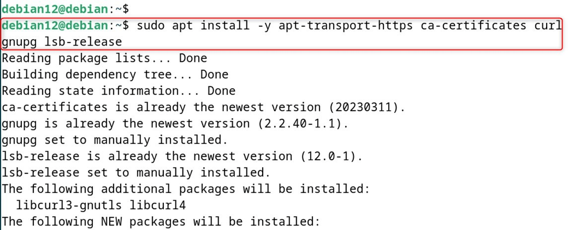 sudo apt install -y apt-transport-https ca-certificates curl gnupg lsb-release