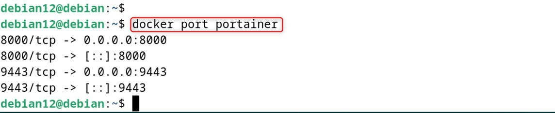 docker port portainer