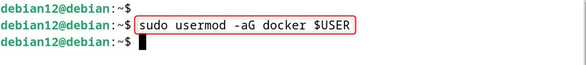 sudo usermod -aG docker $USER