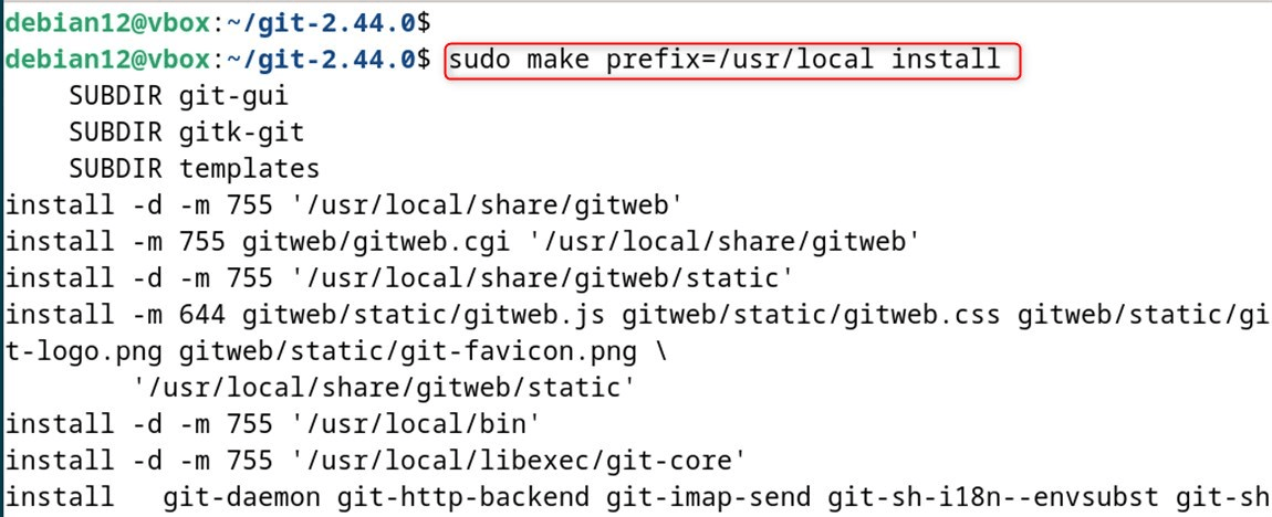 sudo make prefix=/usr/local install