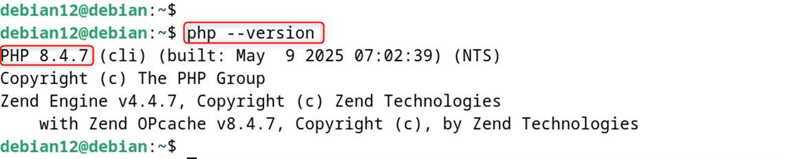 php --version