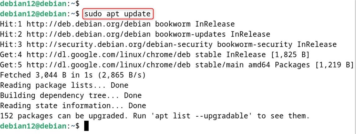 sudo apt update