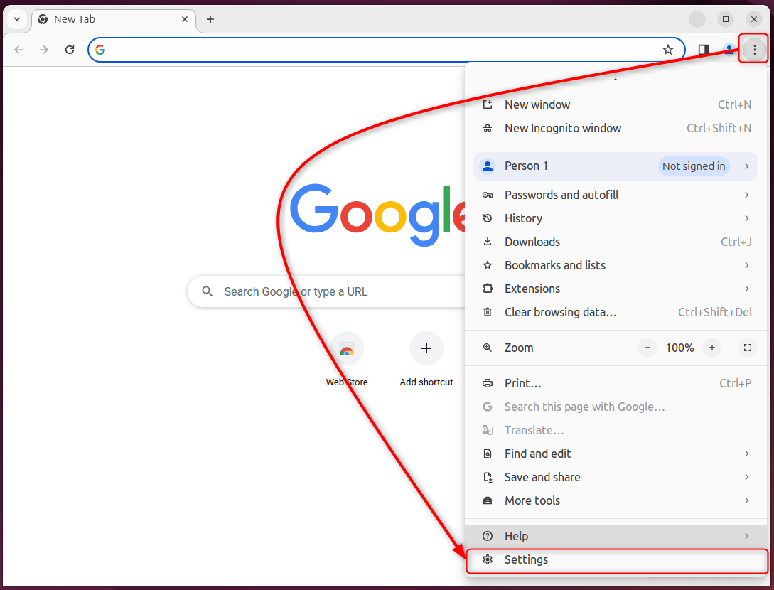 Updating Google Chrome