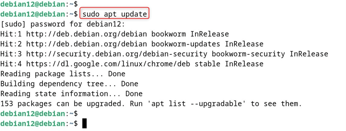 sudo apt update