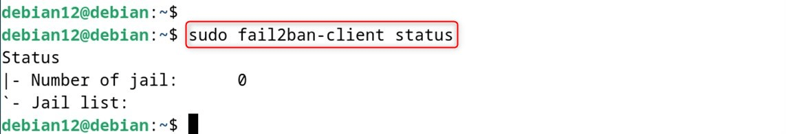 sudo fail2ban-client status