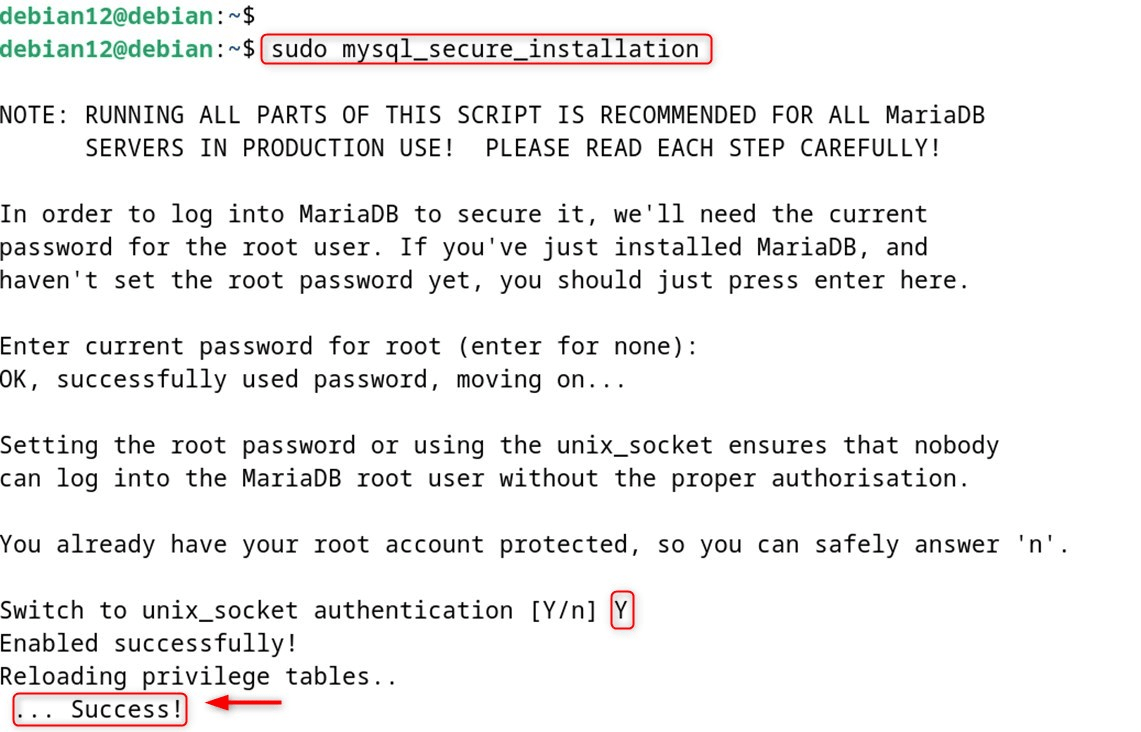 sudo mysql_secure_installation
