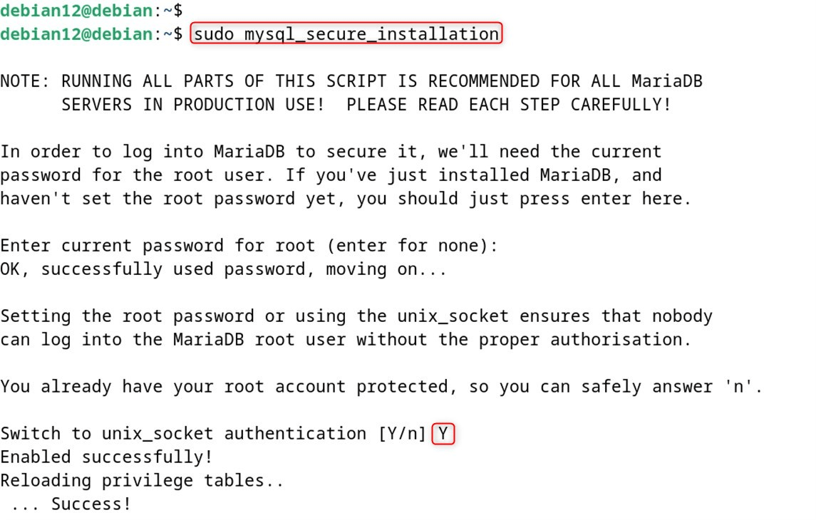 sudo mysql_secure_installation