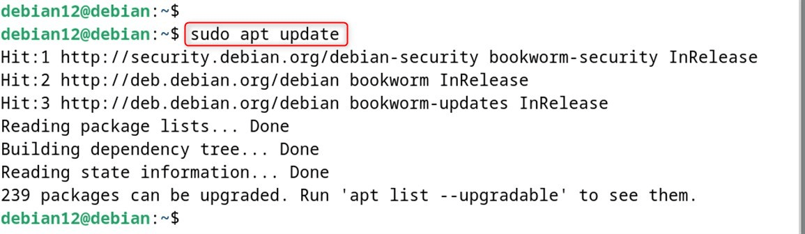 sudo apt update