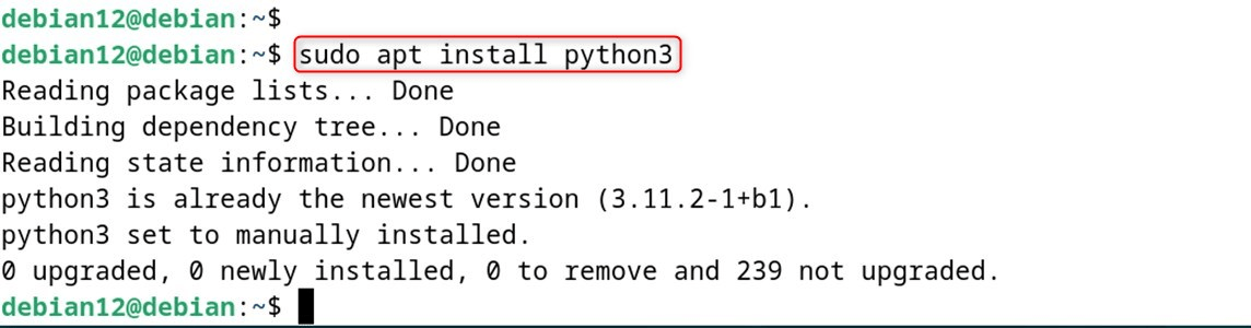 sudo apt install python3