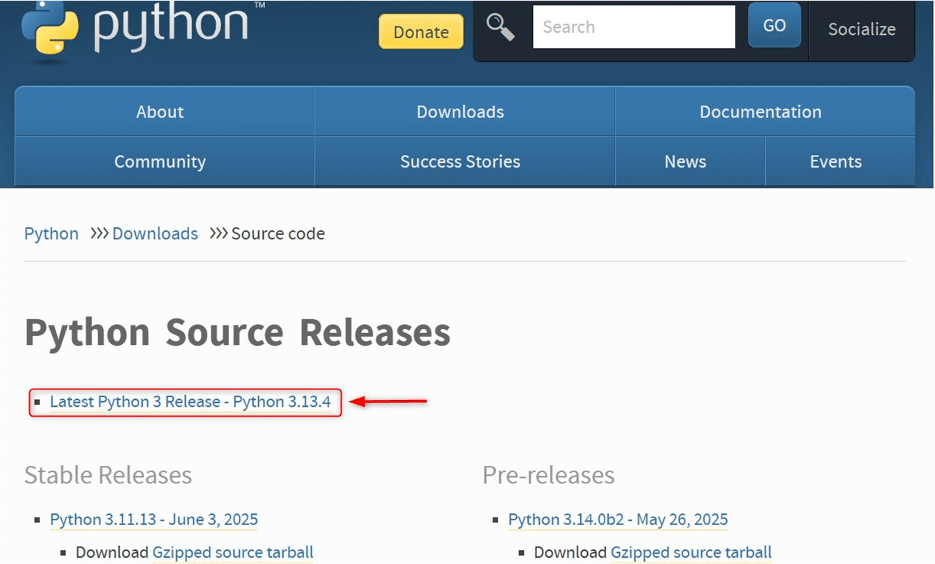 Download Python source code