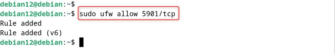 sudo ufw allow 5901/tcp