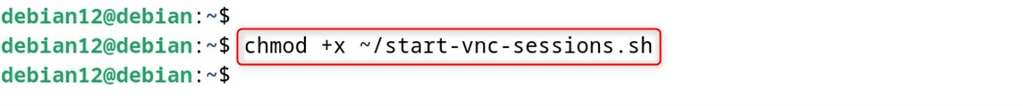 chmod +x ~/start-vnc-sessions.sh