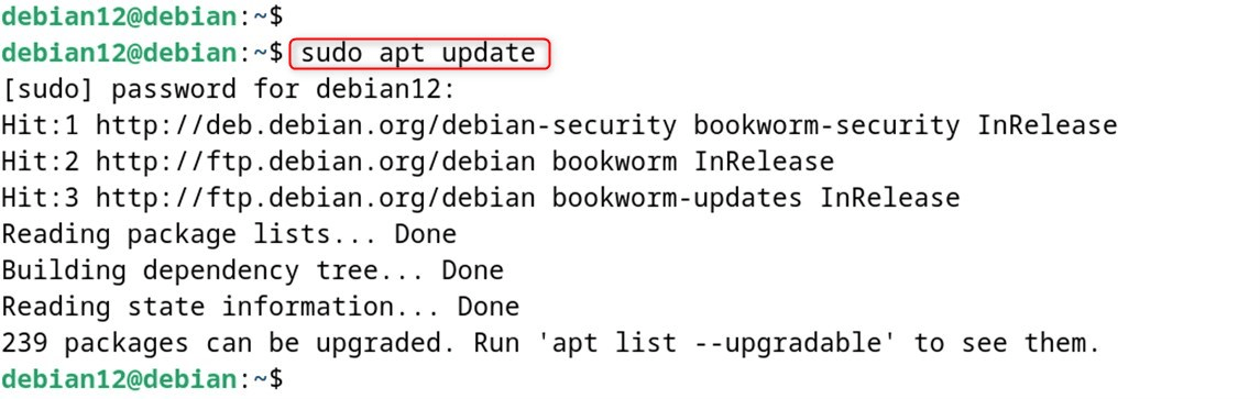 sudo apt update