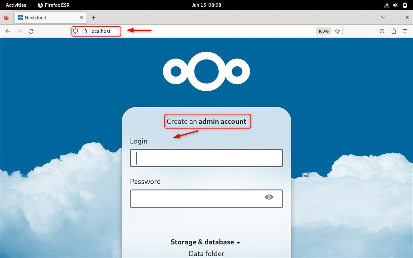Launch Nextcloud