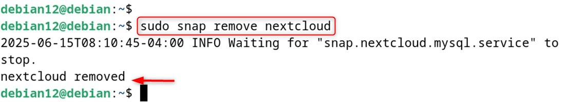 sudo snap remove nextcloud