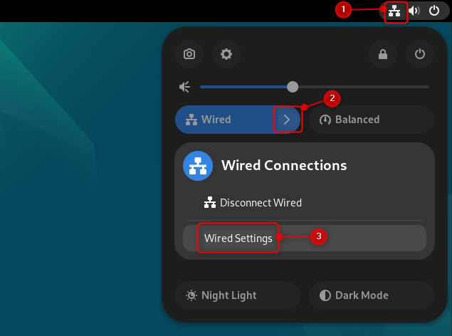 Editing network connection from Network Manager