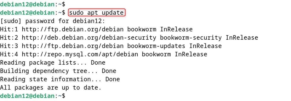 sudo apt update