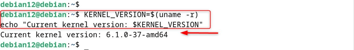 KERNEL_VERSION=$(uname -r)