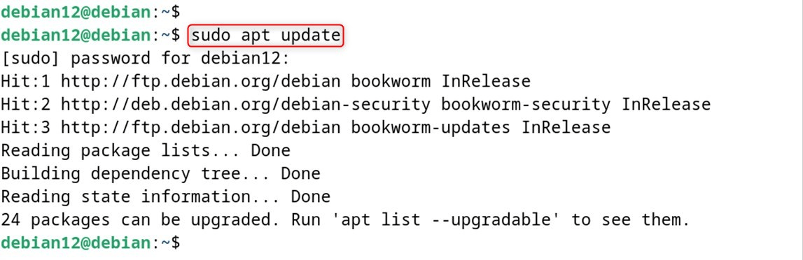 sudo apt update