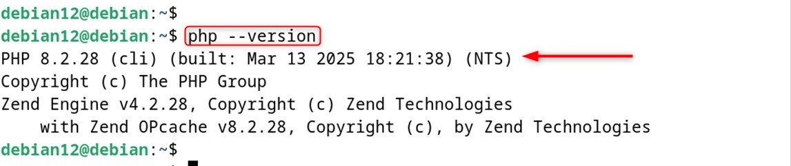 php --version