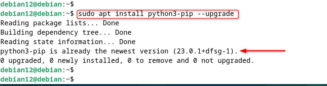 sudo apt install python3-pip --upgrade