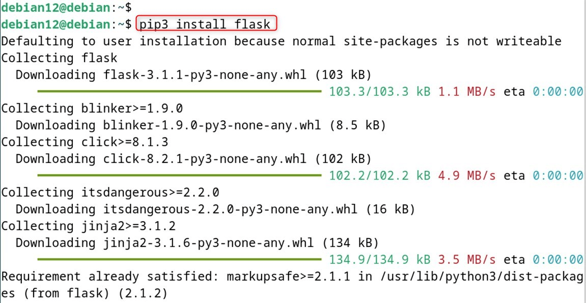 pip3 install flask