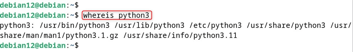 whereis python3
